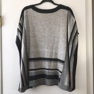 Chico’s Gray Tunic poncho Sweater, S/M